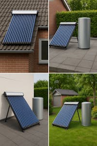 Zonneboiler locatie opties